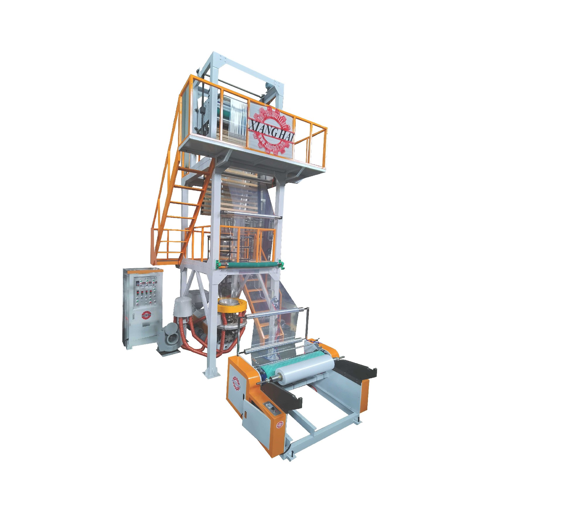 Good quality t shirt bag shopping bag production line  Single Layer LDPE HDPE PE Film Blowing Machine Plastic Film Extruder