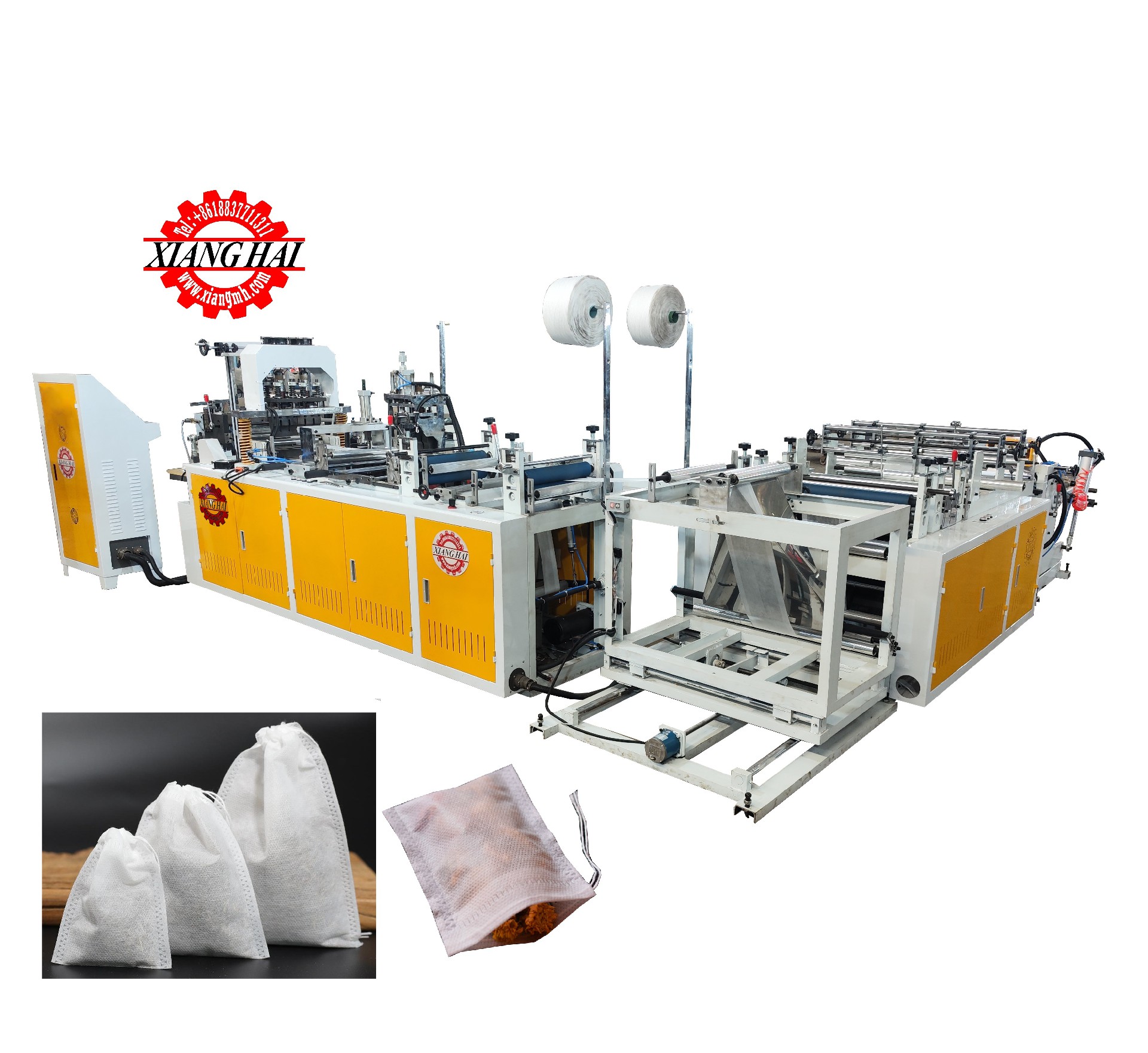 Automatic non woven draw rope bag Tea bag making machine