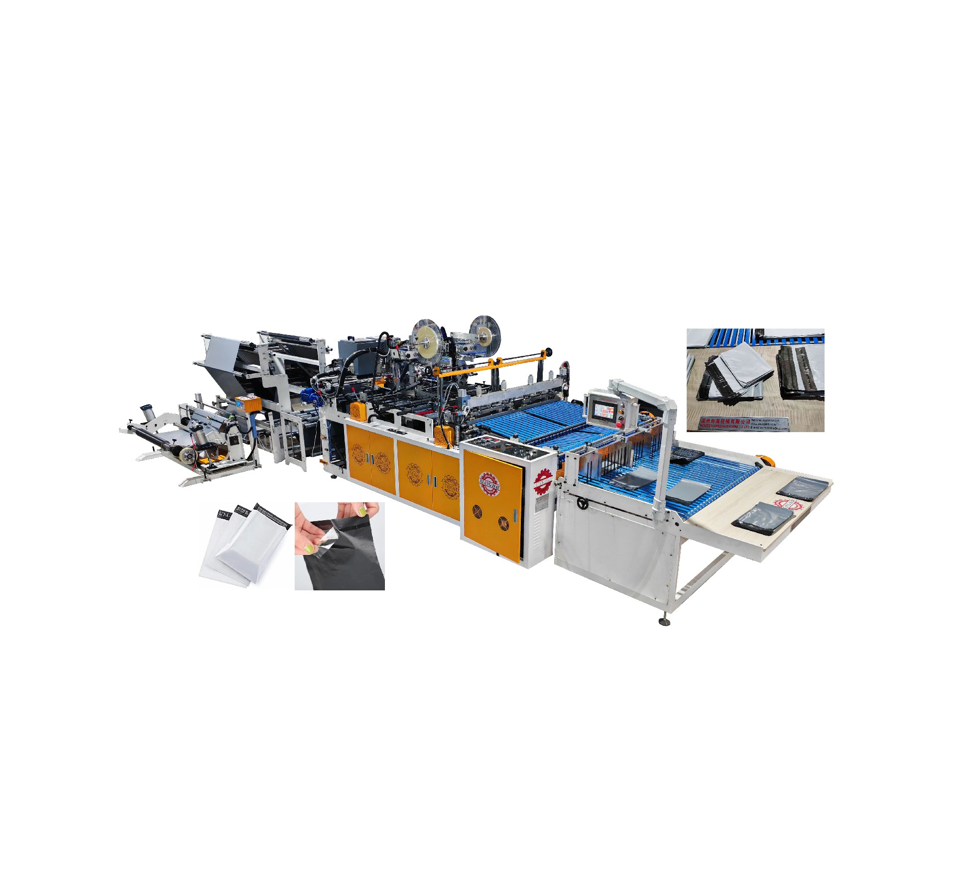 Double Courier bag making machine
